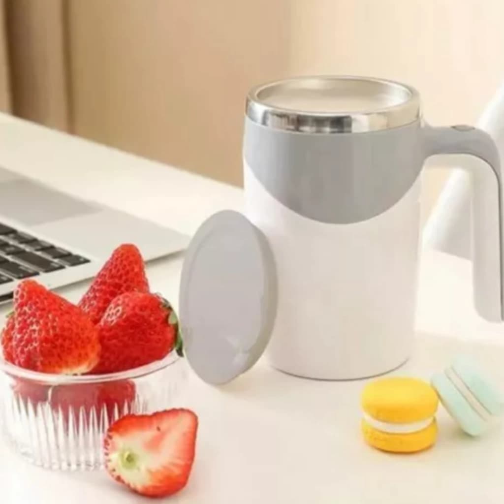 Taza Batidora Automática Magnética Térmica Café Leche